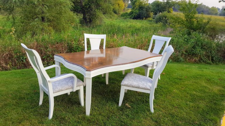 how to refinish a dining room table