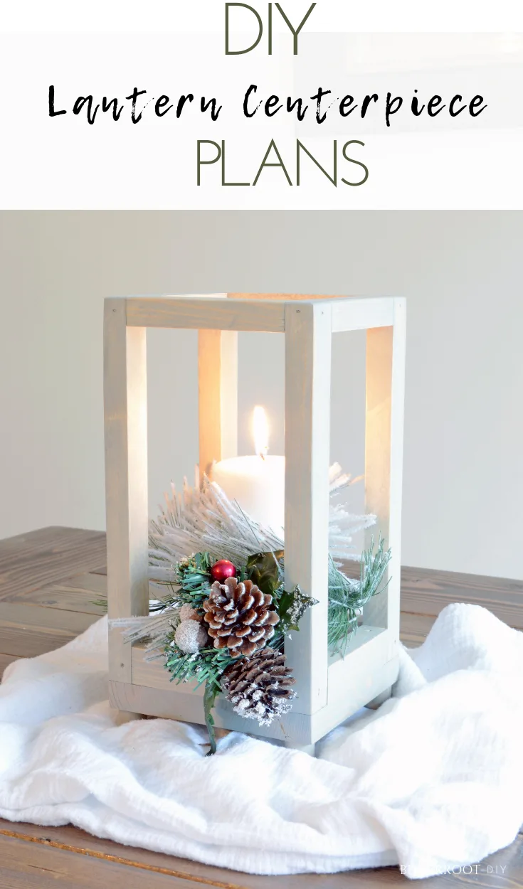 Christmas Table Setting - DIY Lantern Centerpiece 