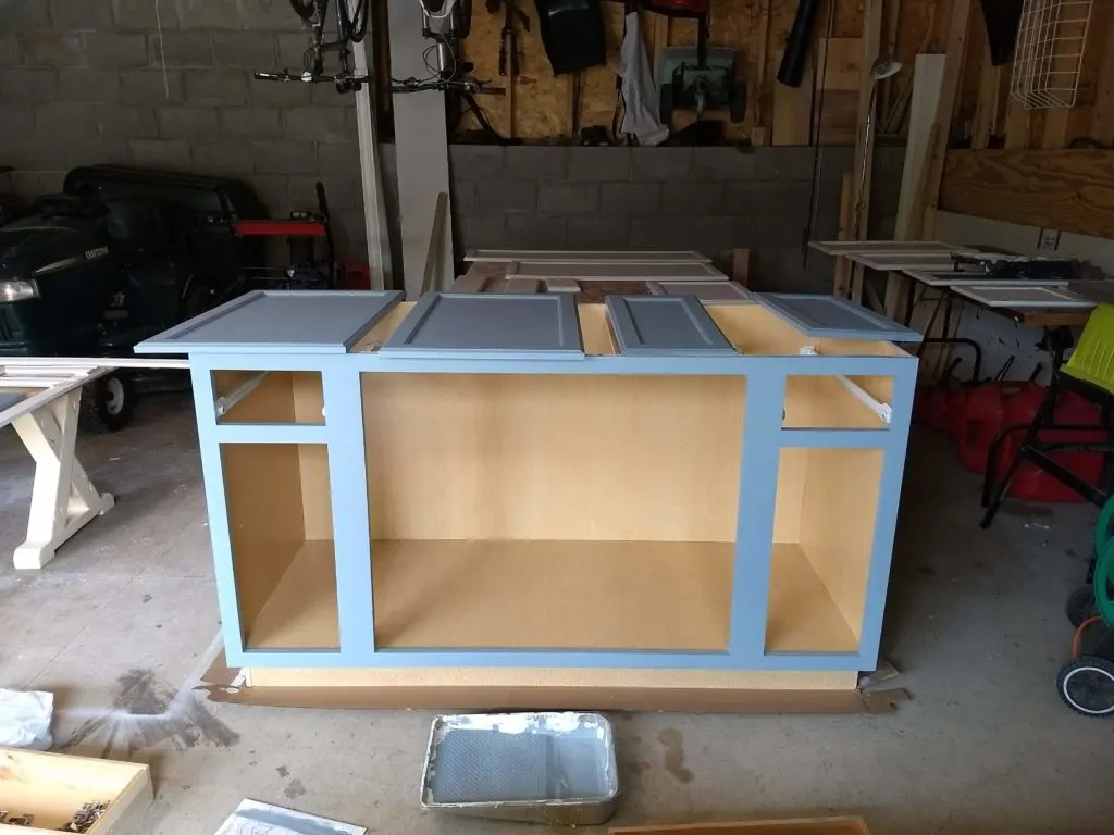 DIY Kitchen Island with Breakfast Bar