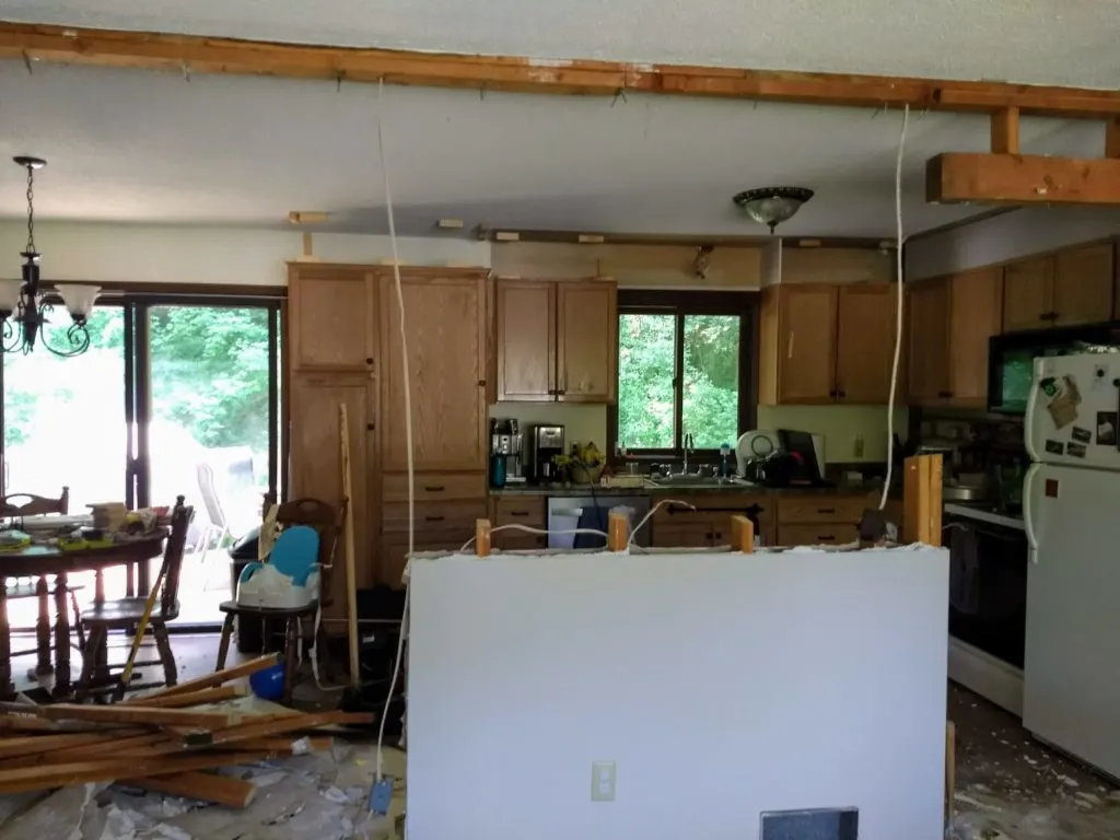 DIY Kitchen Island with Breakfast Bar