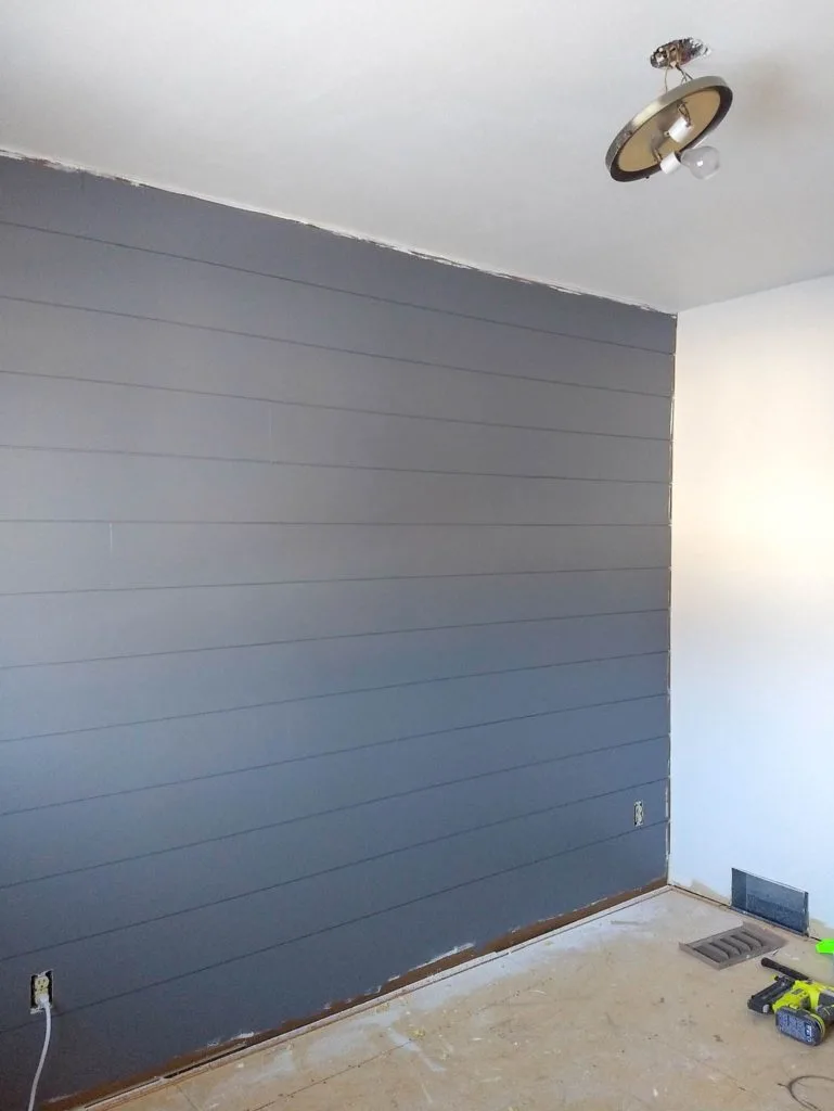 DIY Shiplap Wall