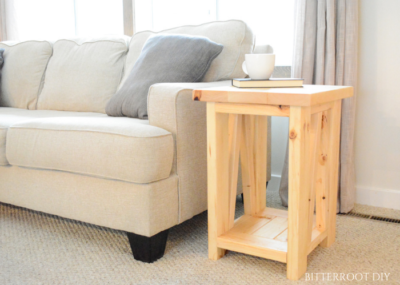 Rustic Truss End Table | Tylynn M