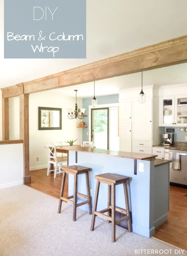 DIY Wood Beam and Column Wrap