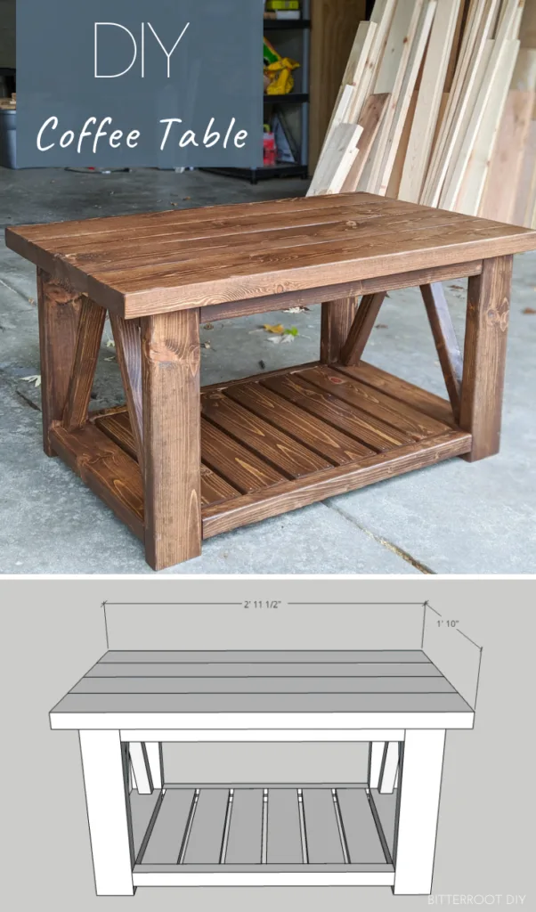 DIY Modern Farmhouse Coffee Table