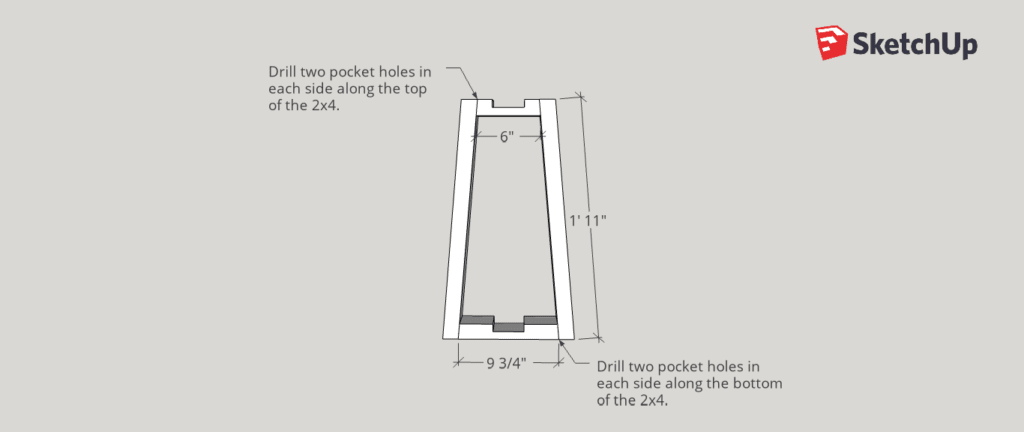 Modern Farmhouse DIY End Table step 5