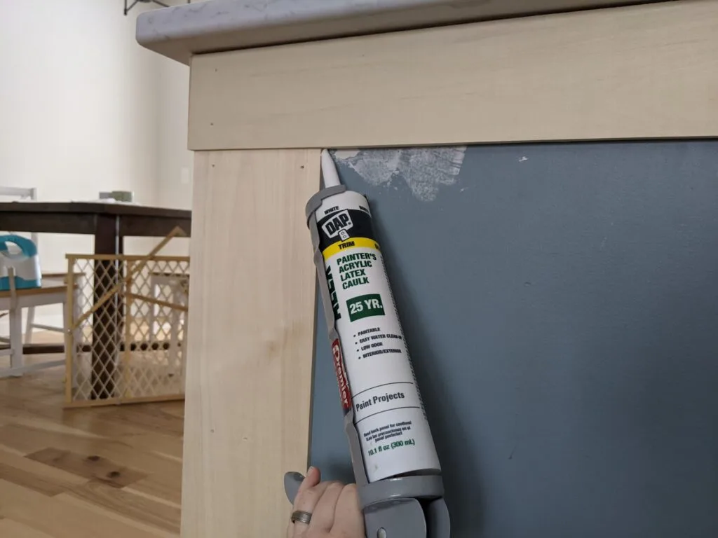 DIY kitchen island makeover step 4