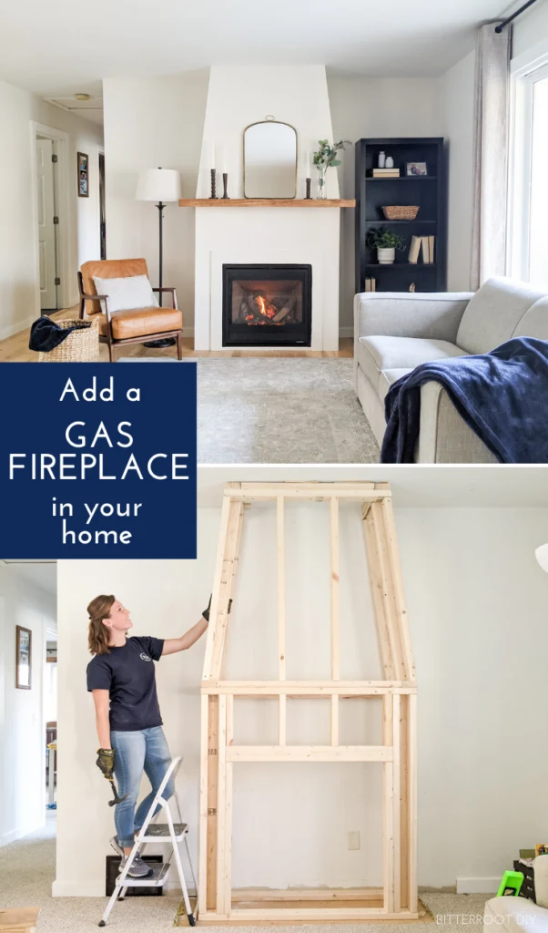 How to install a gas fireplace - framing & finishing