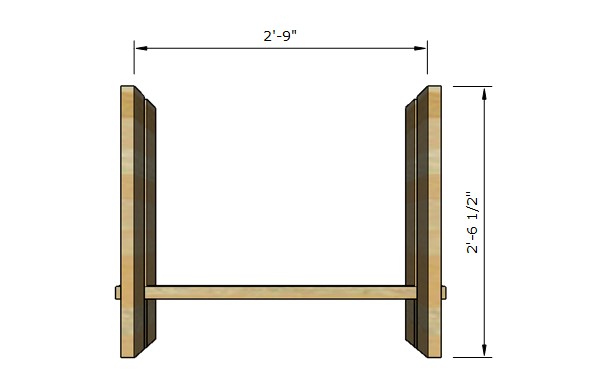 classic modern DIY console table step 5