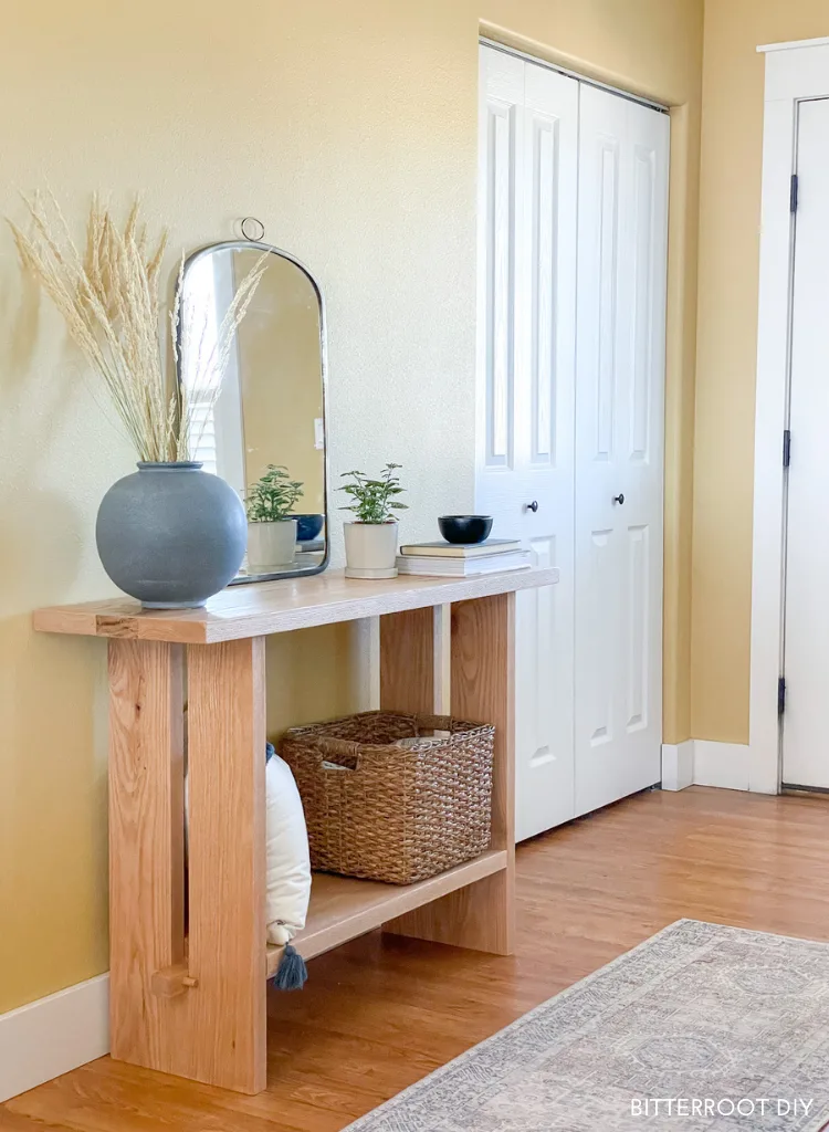 classic modern DIY console table