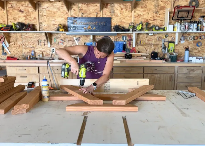 DIY Kids Picnic Table step 1