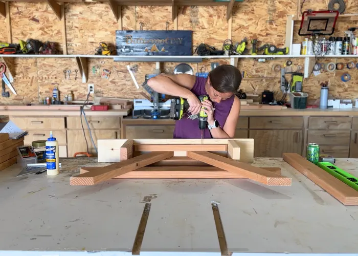 DIY Kids Picnic Table step 2