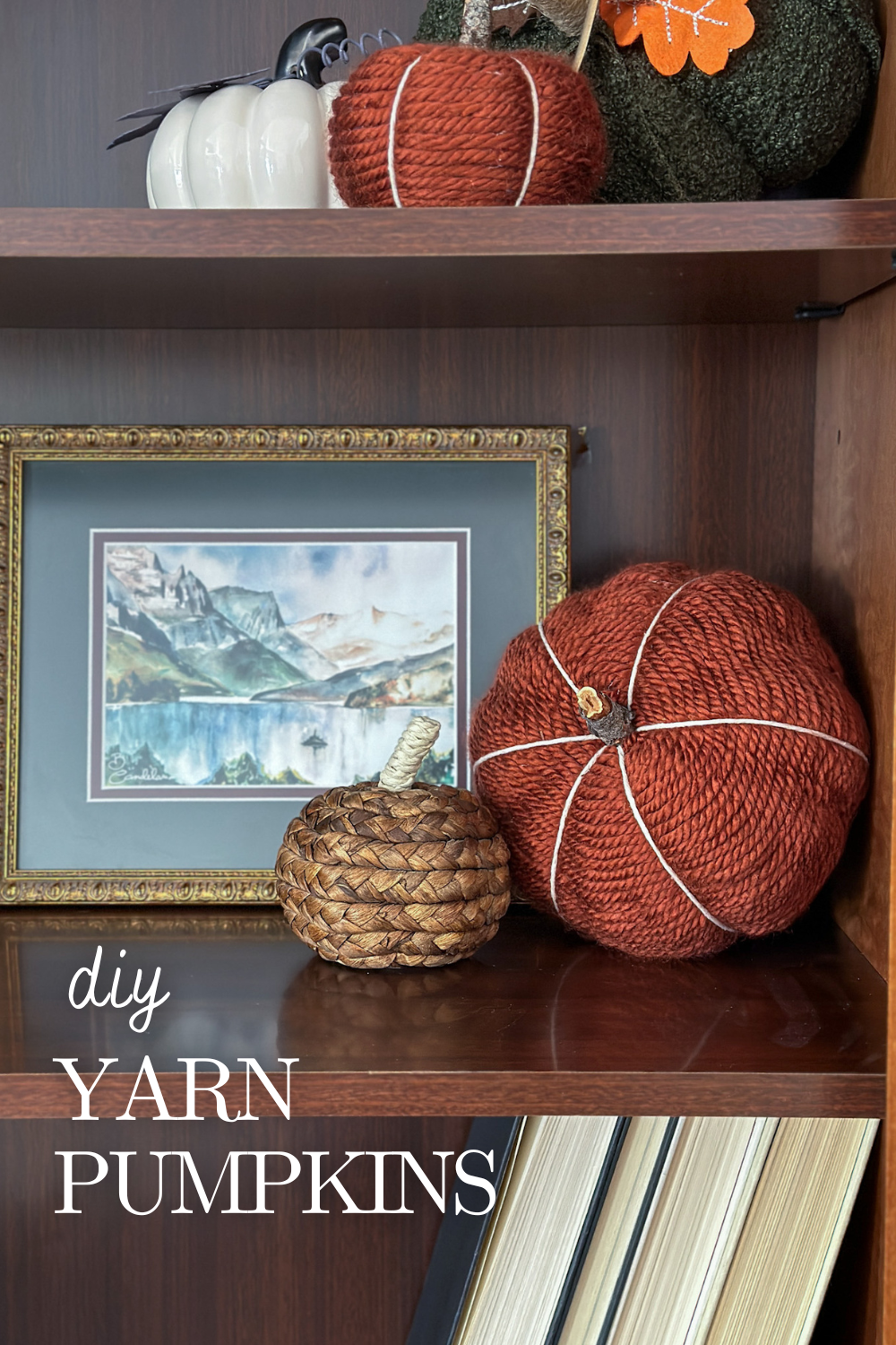 DIY Yarn Pumpkins