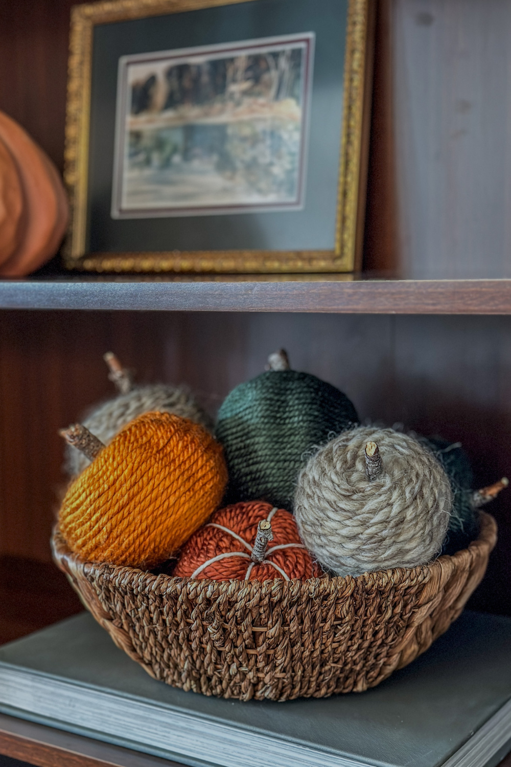 DIY Yarn Pumpkins