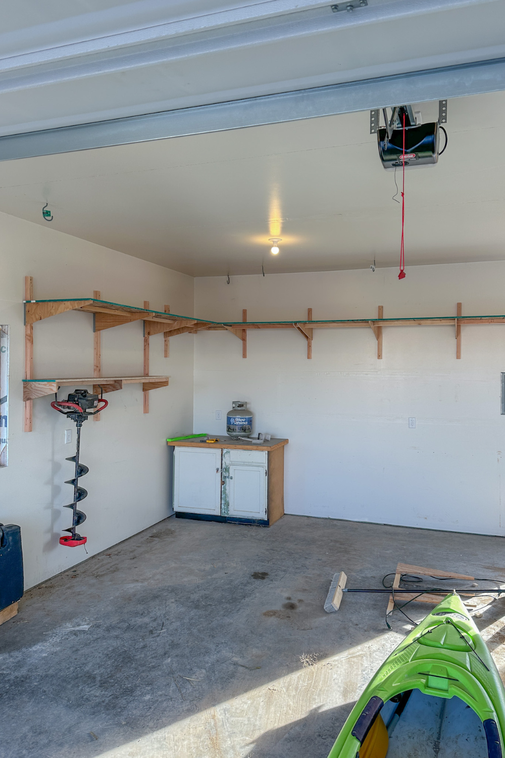 DIY Garage Shelves Under $100
