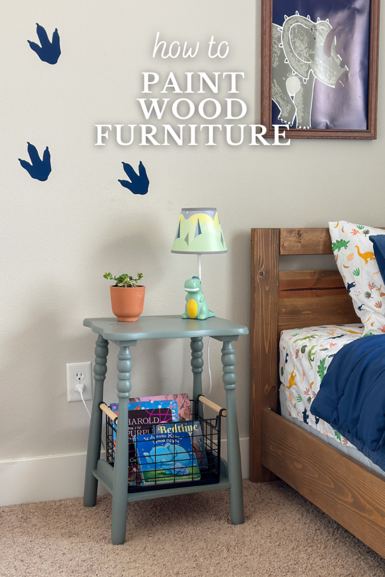 How to Paint Wood Furniture - DIY Nightstand Makeover | Tylynn M