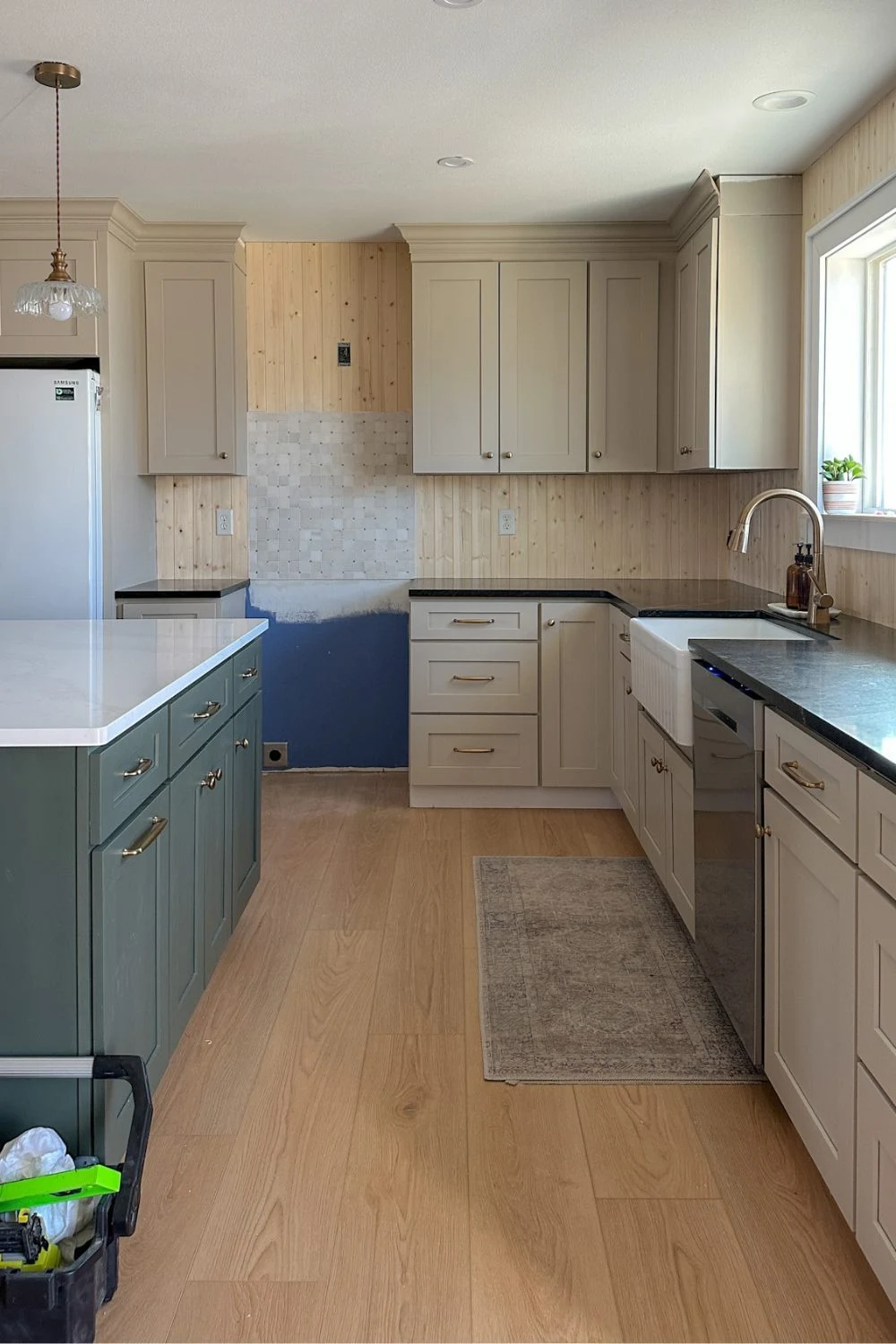 How to Install a V-Groove Plank Kitchen Backsplash