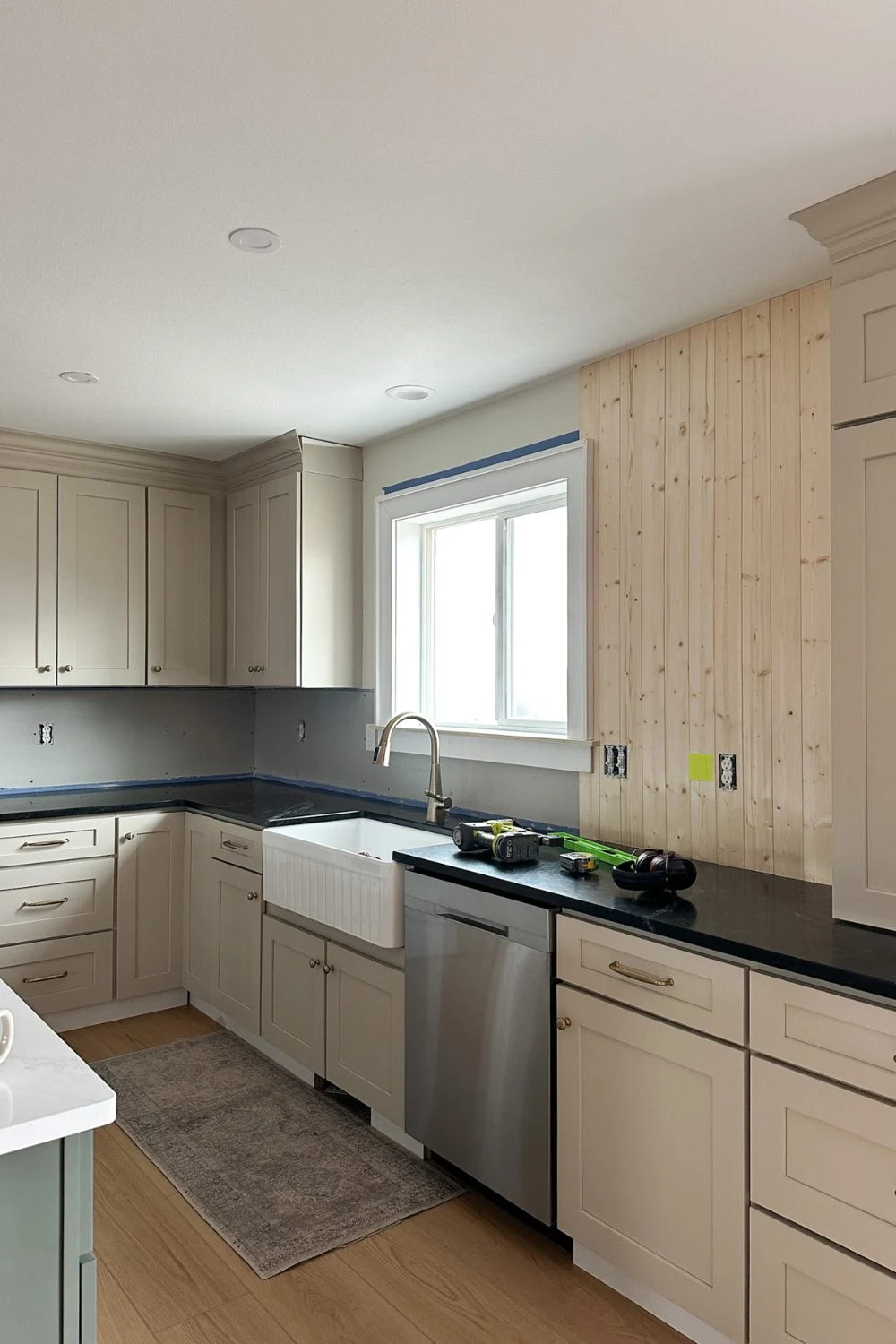 How to Install a V-Groove Plank Kitchen Backsplash