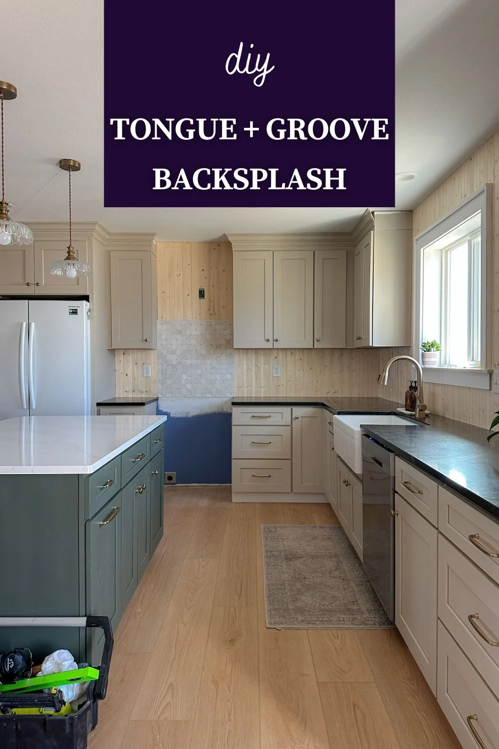 How to Install a Vertical Plank Kitchen Backsplash